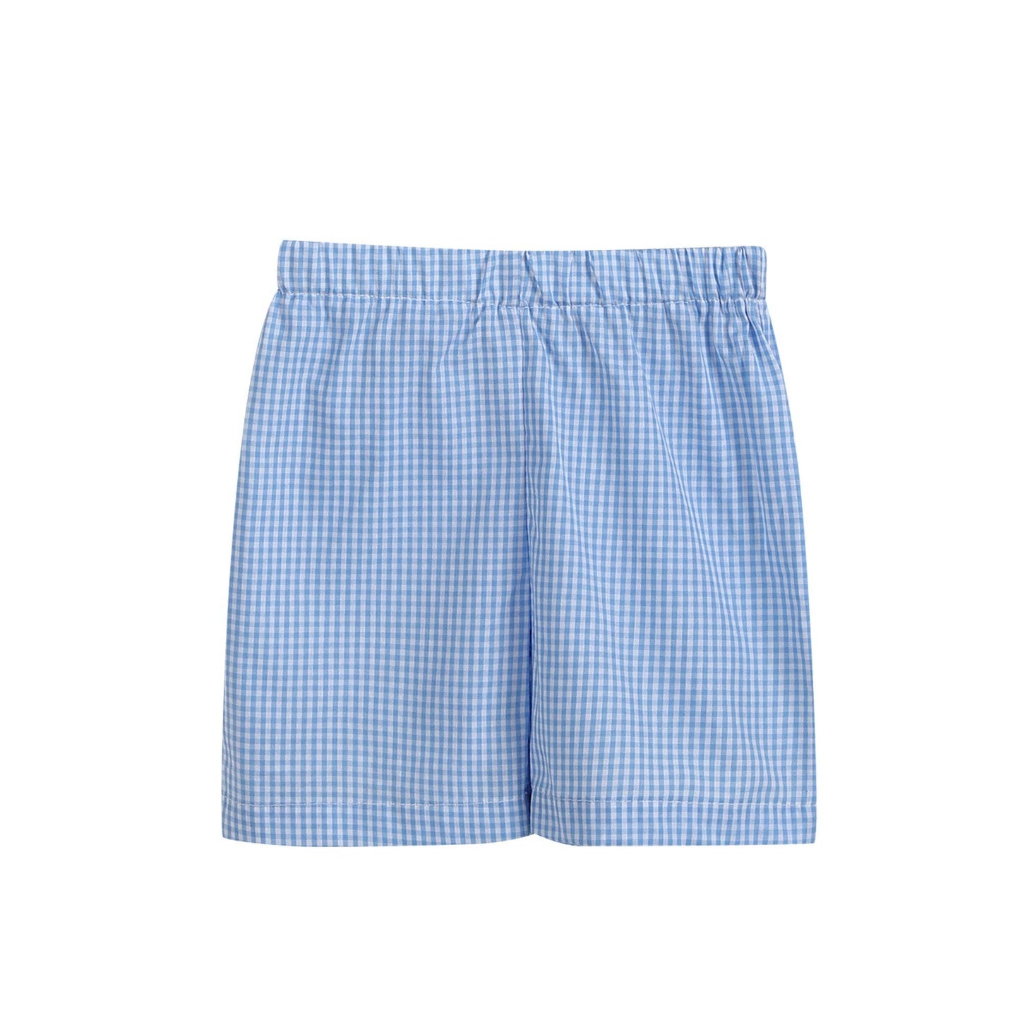 Lil Cactus - Blue Gingham Golf Hole Shirt and Shorts Set