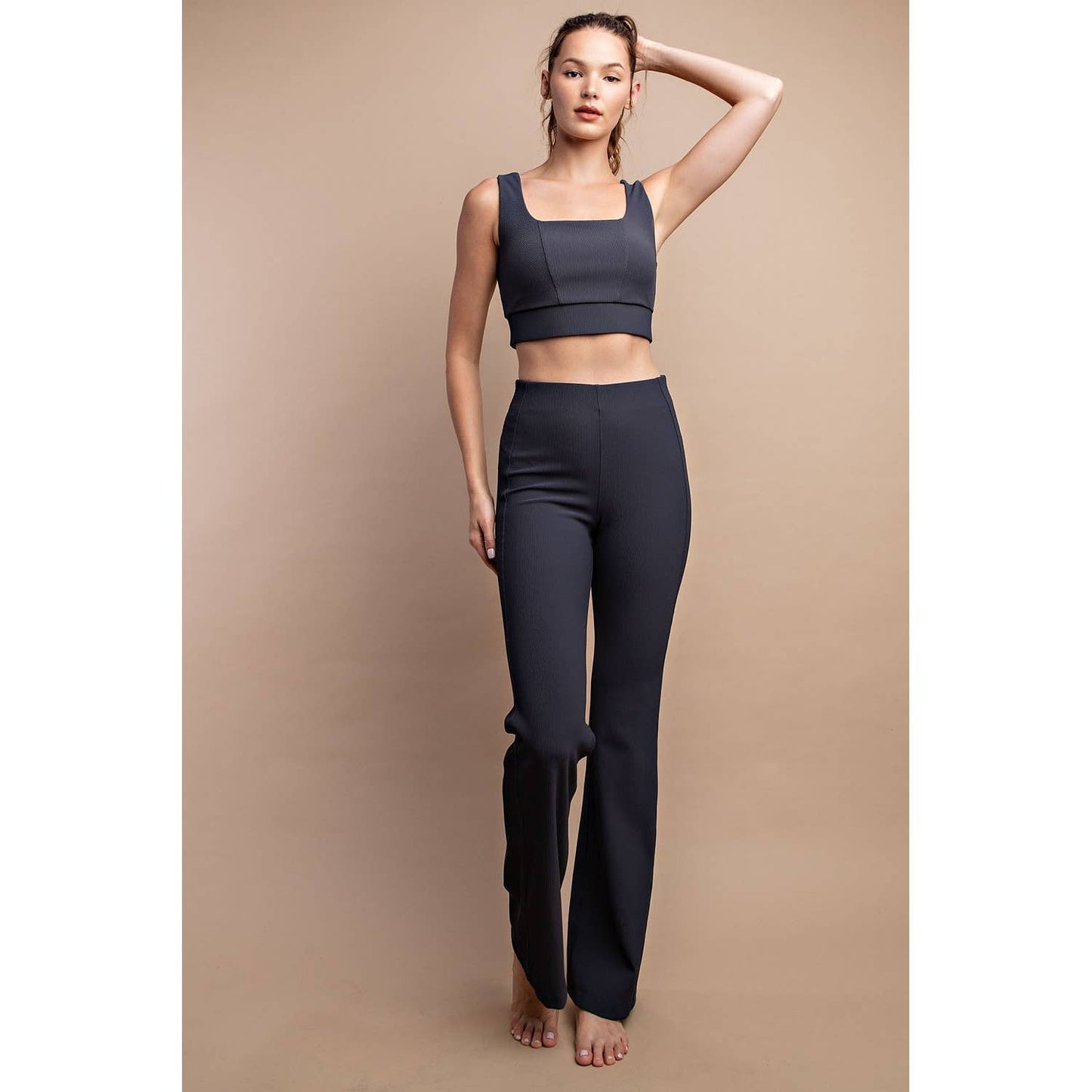 Rae Mode - NYLON RIB PINTUCK LEGGINGS