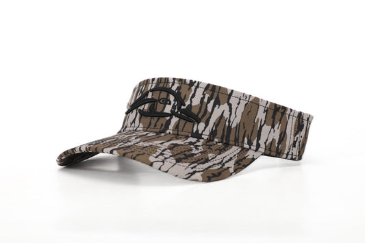 Hardwoods Camo Visor W/Puff Logo