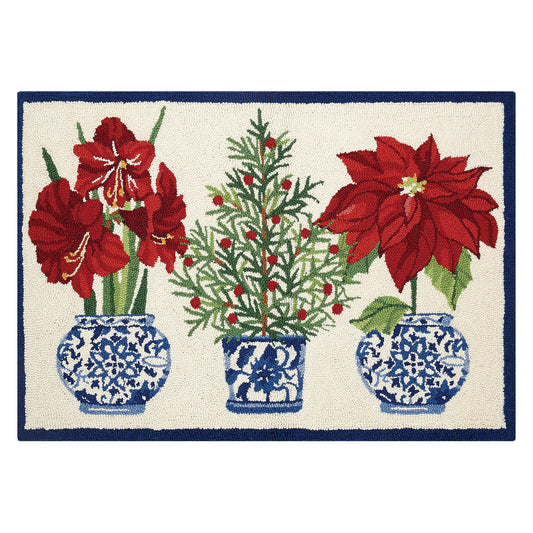 Peking Handicraft - Holiday Chinoiserie Hook Rug