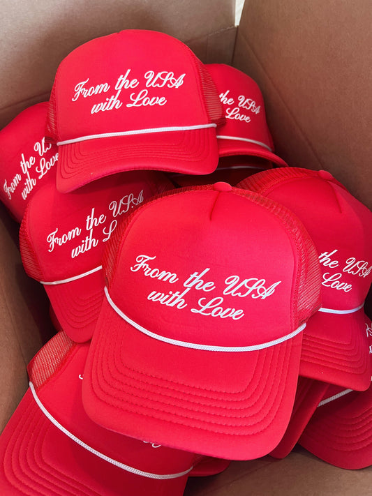 From The USA With Love - Foam Trucker Hat