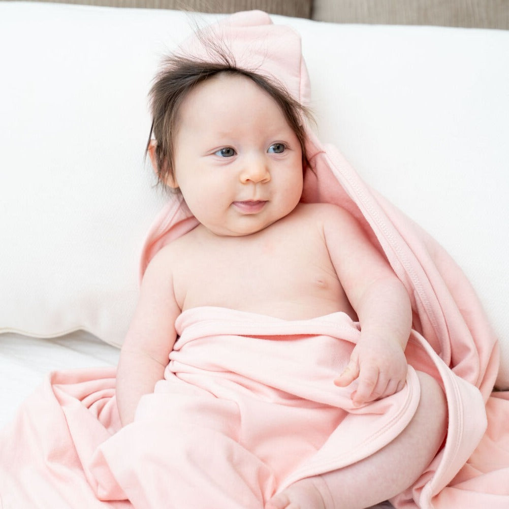 Pink Hooded Baby Towels