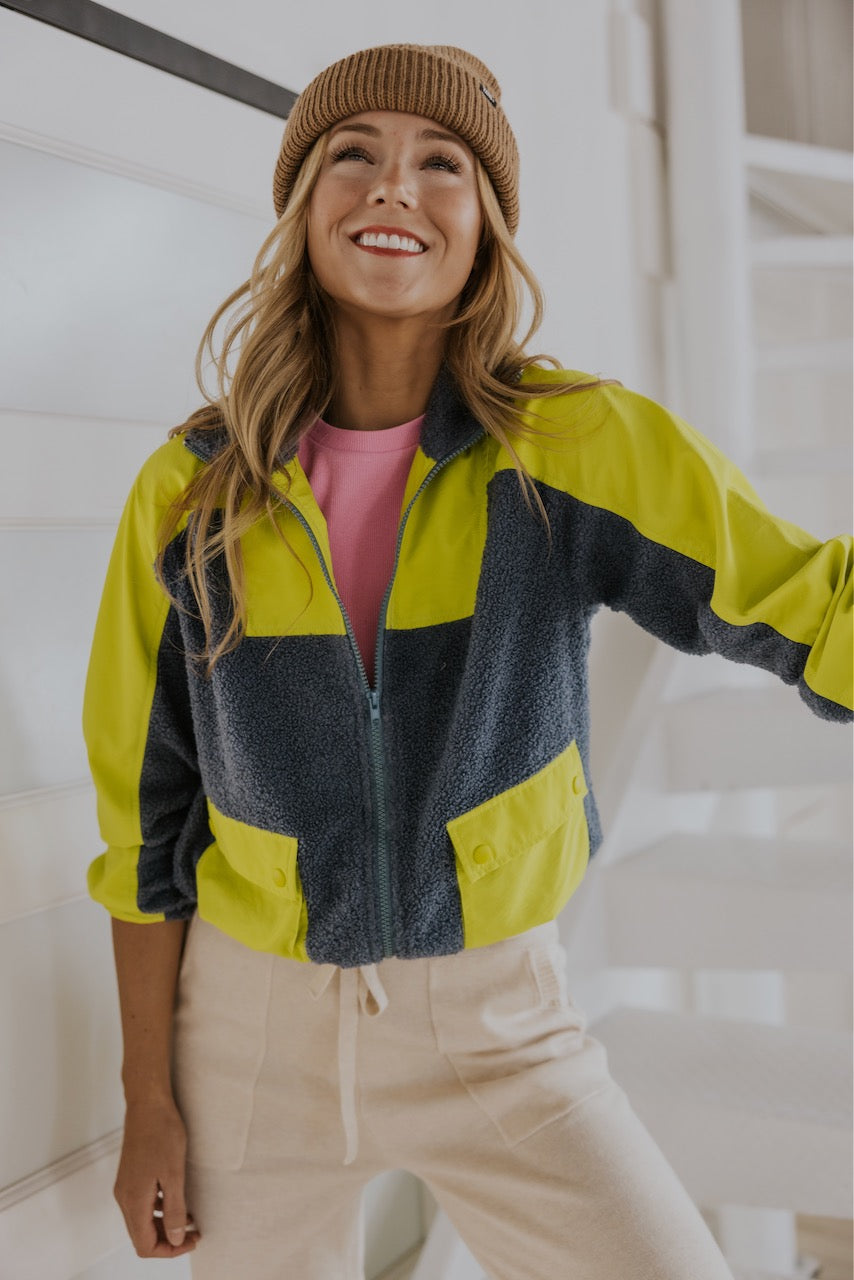 Press Rewind Colorblock Jacket