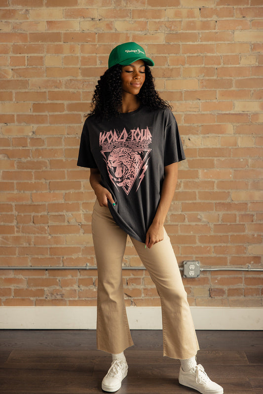 World Tour Leopard Graphic Tee