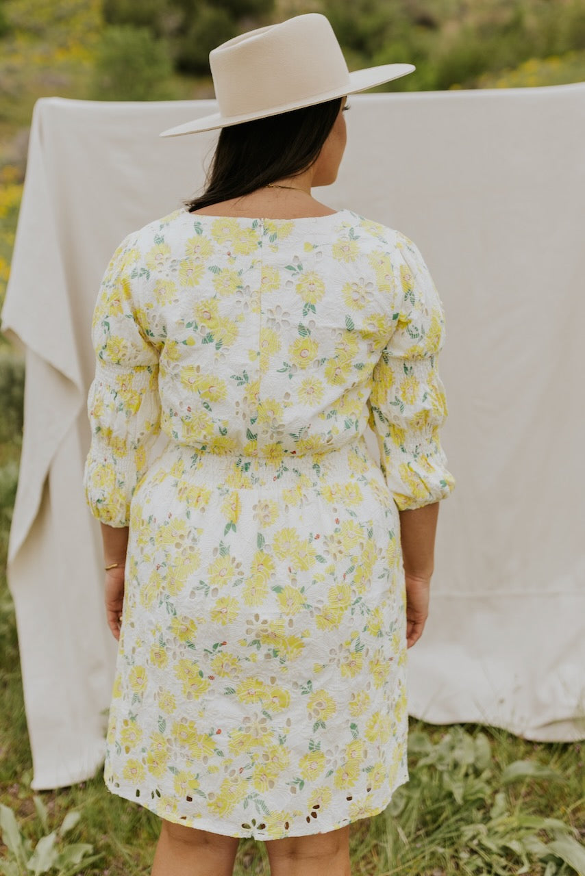 SALT Noble Grove Floral Eyelet Dress