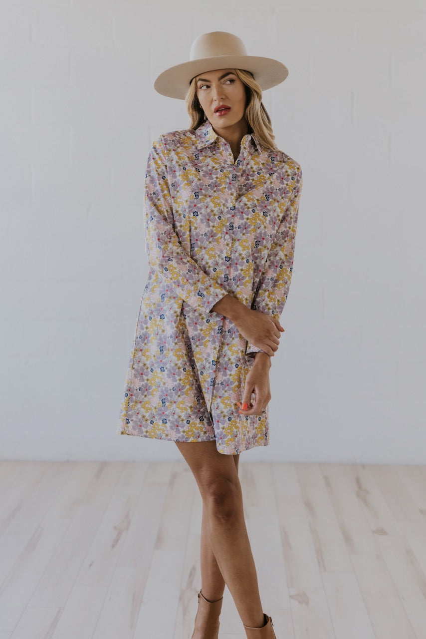 Little Bird Floral Shirt Dress