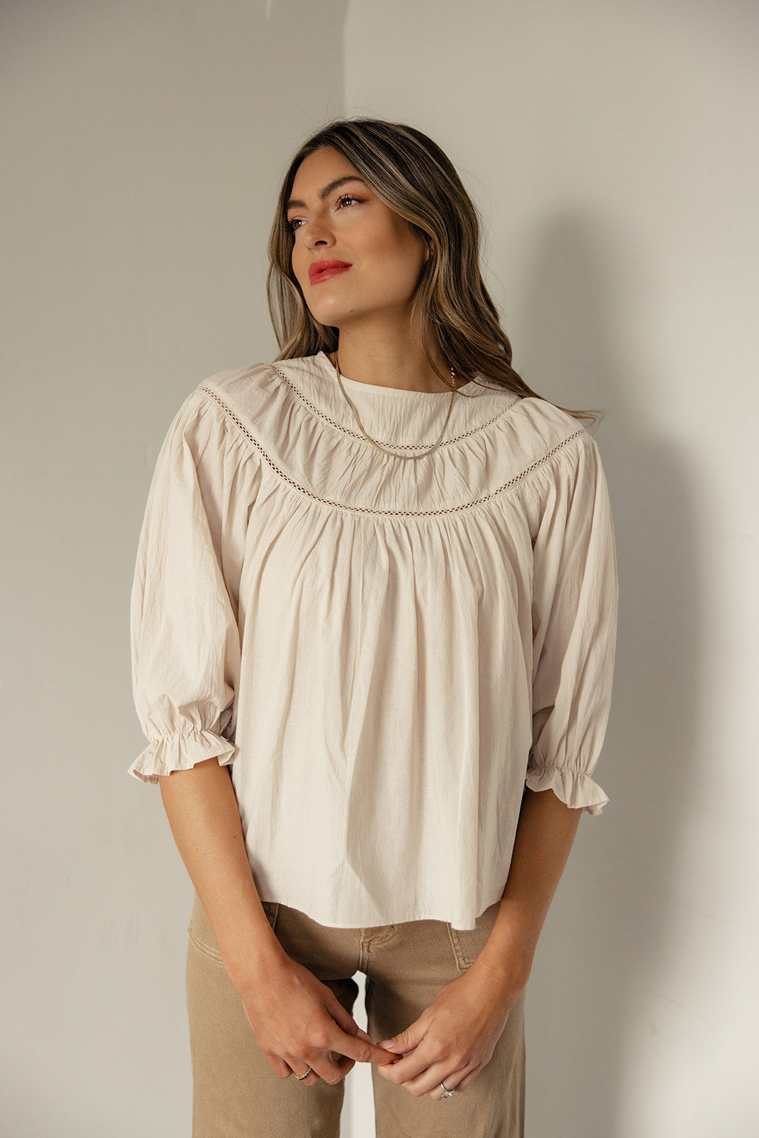 Esther Ruffle Detail Blouse