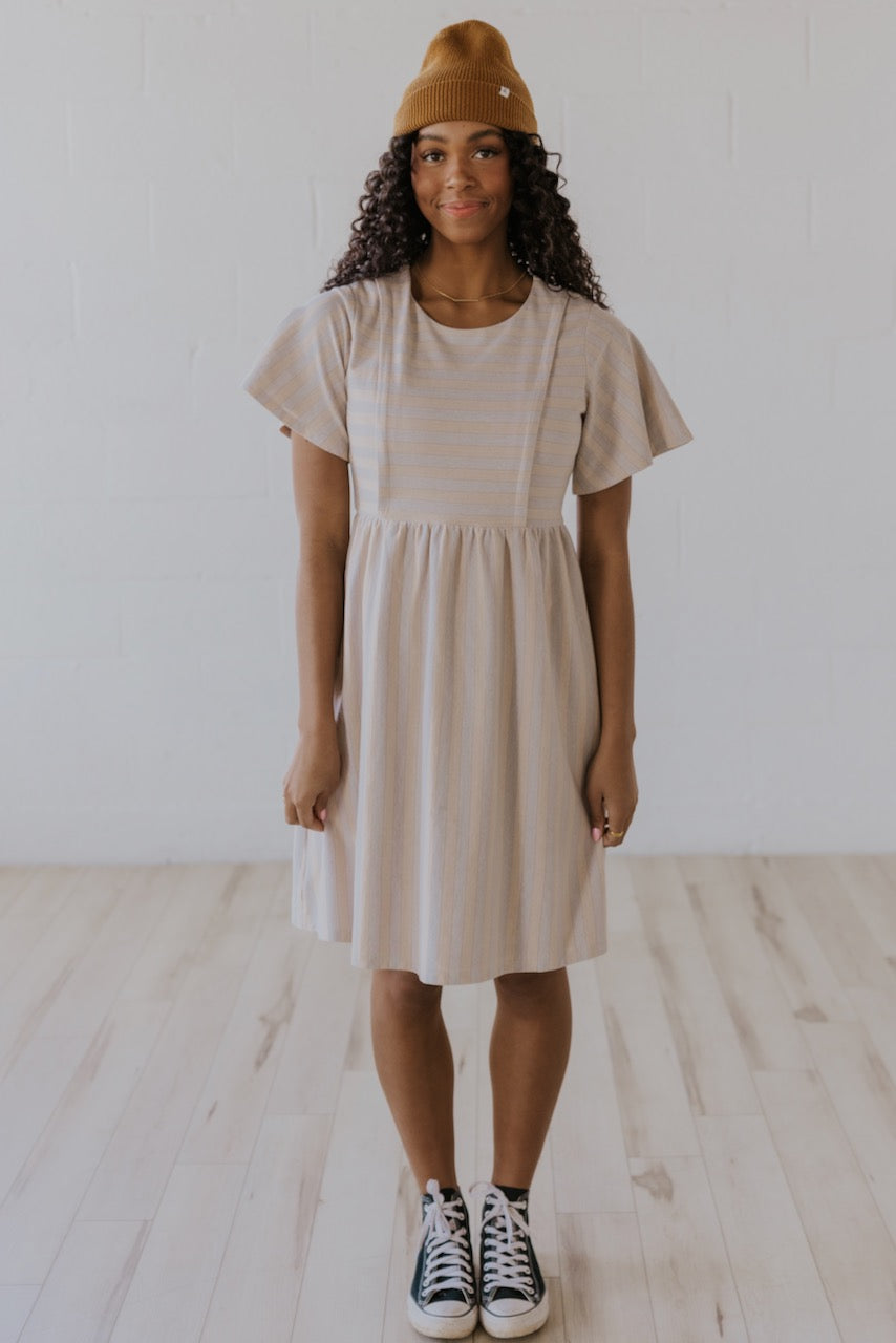 The Edward Flutter Sleeve MOM Dress