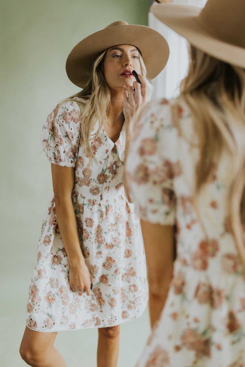 SALT Larchmont Chelsea Collar Eyelet Dress