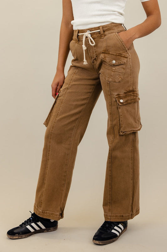 Colton High Rise Cargo Straight Pants