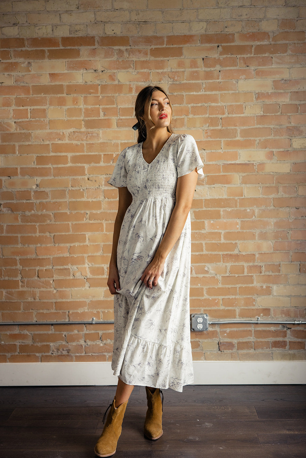 Captivated By You Smocked Maxi