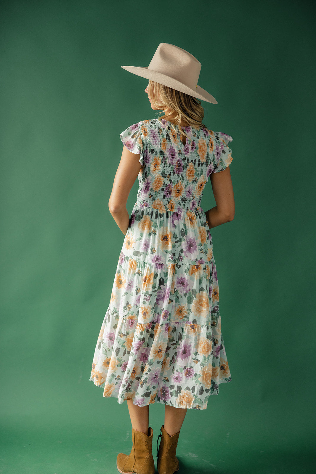 Through the Garden Gate Smocked Dress