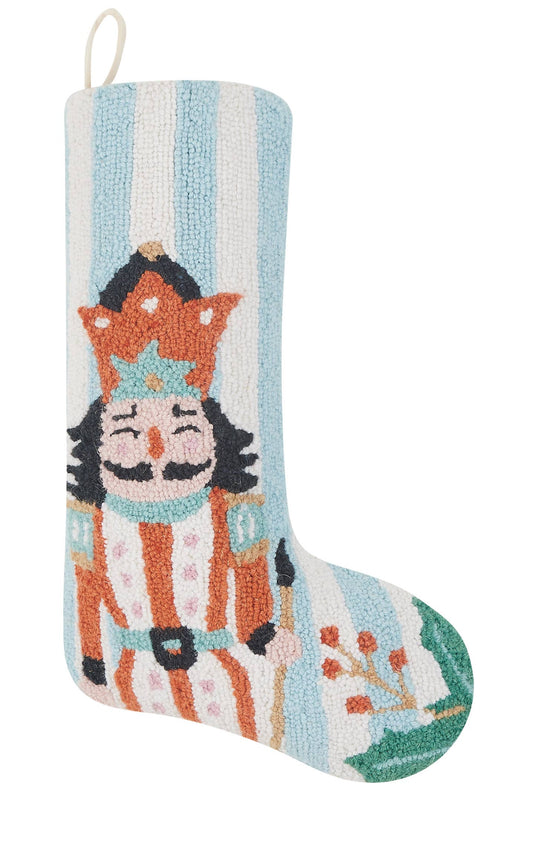 Peking Handicraft - Holly Stripe Nutcracker Stocking