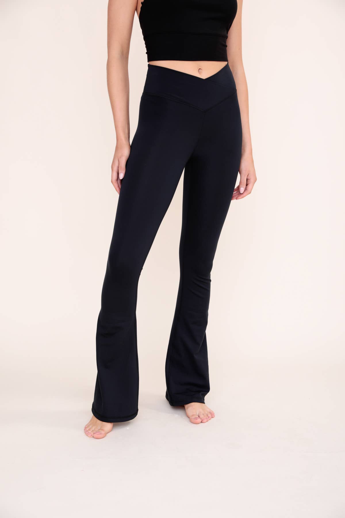 Mono B - Venice Crossover Waist Yoga Pants