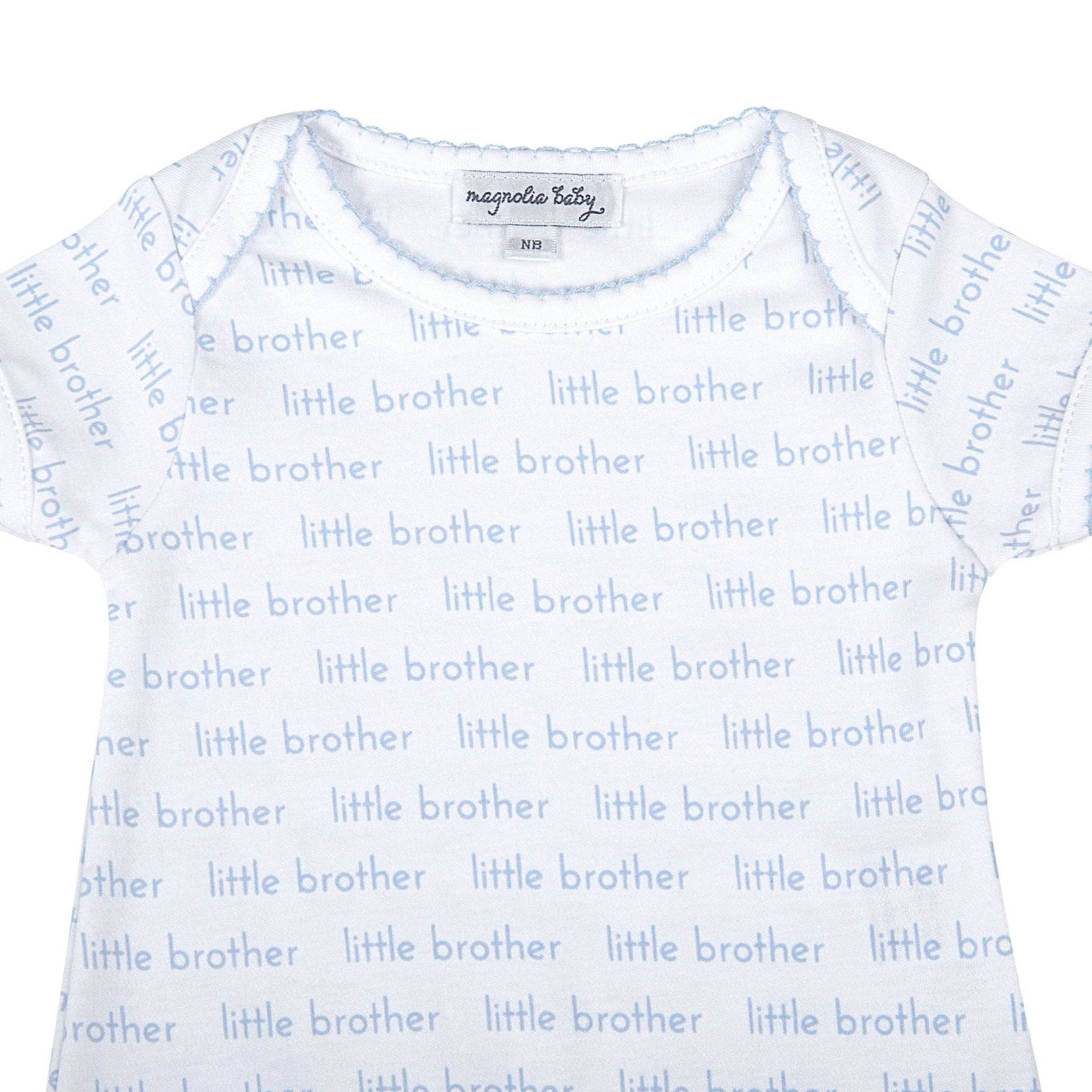 Magnolia Baby - Little Brother Print Short Sleeve Bodysuit