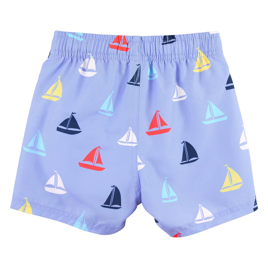 RuffleButts - Down By The Bay Swim Trunks