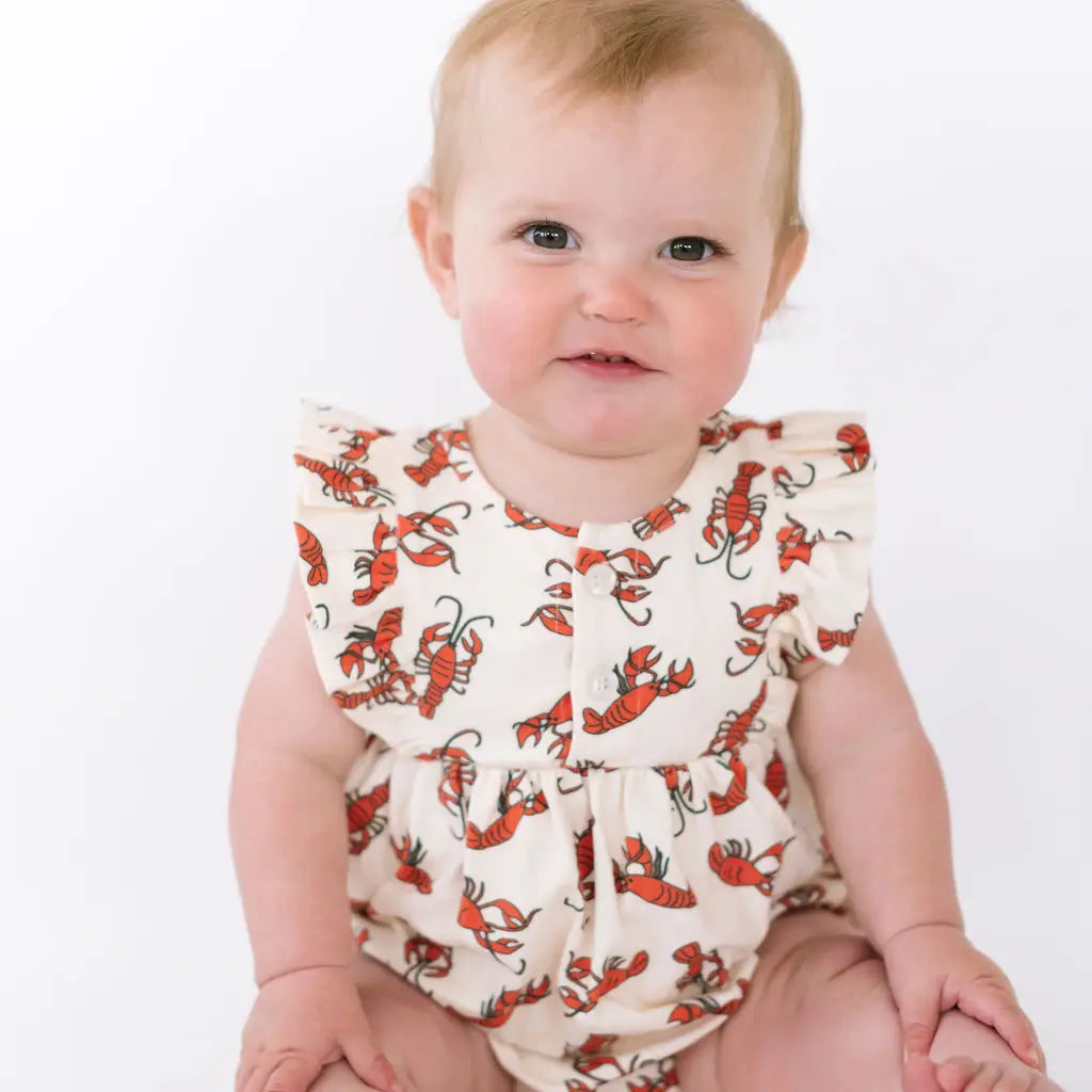 Betsy Romper in Crawfish