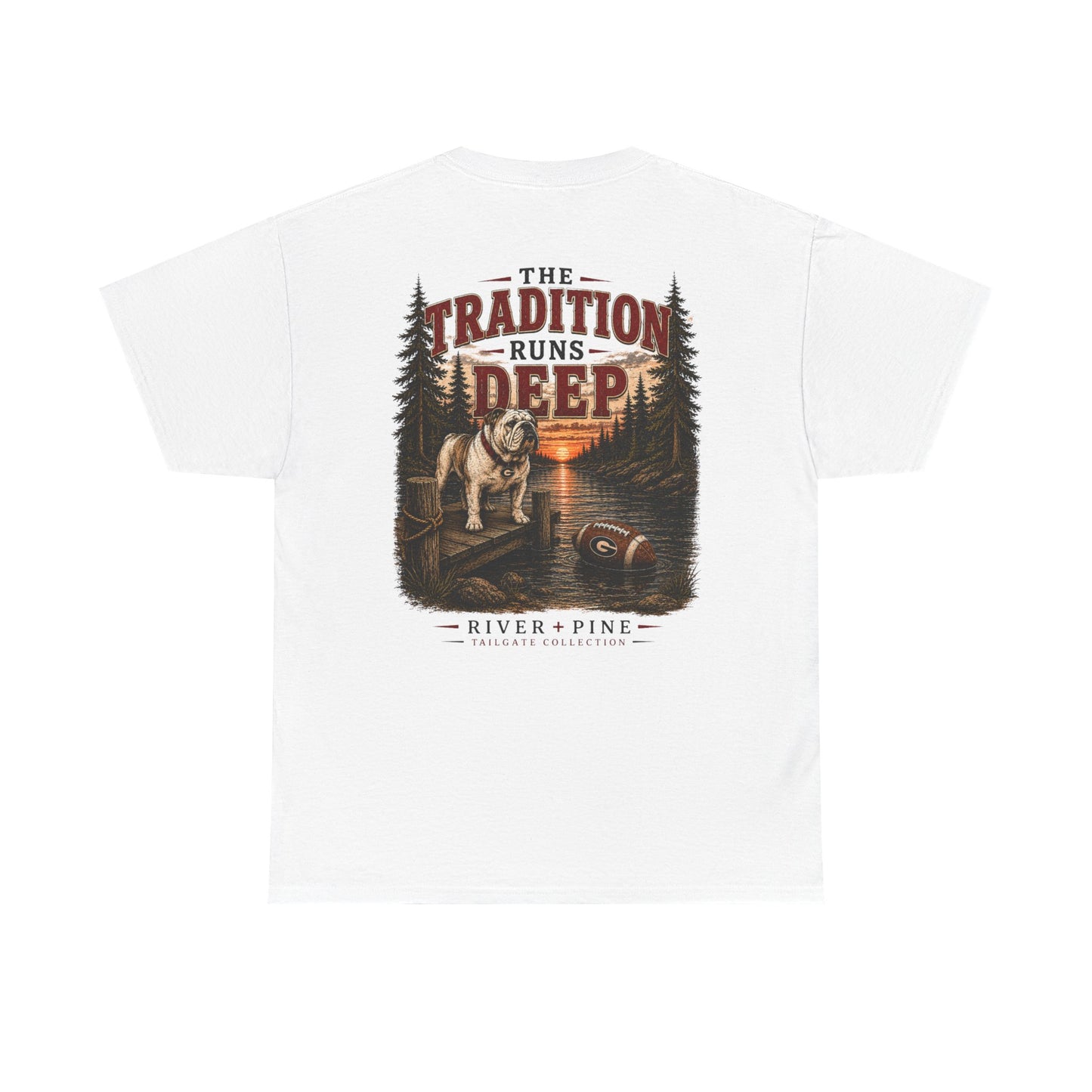 River + Pine - The Tradition Runs Deep UGA Men's T-Shirt