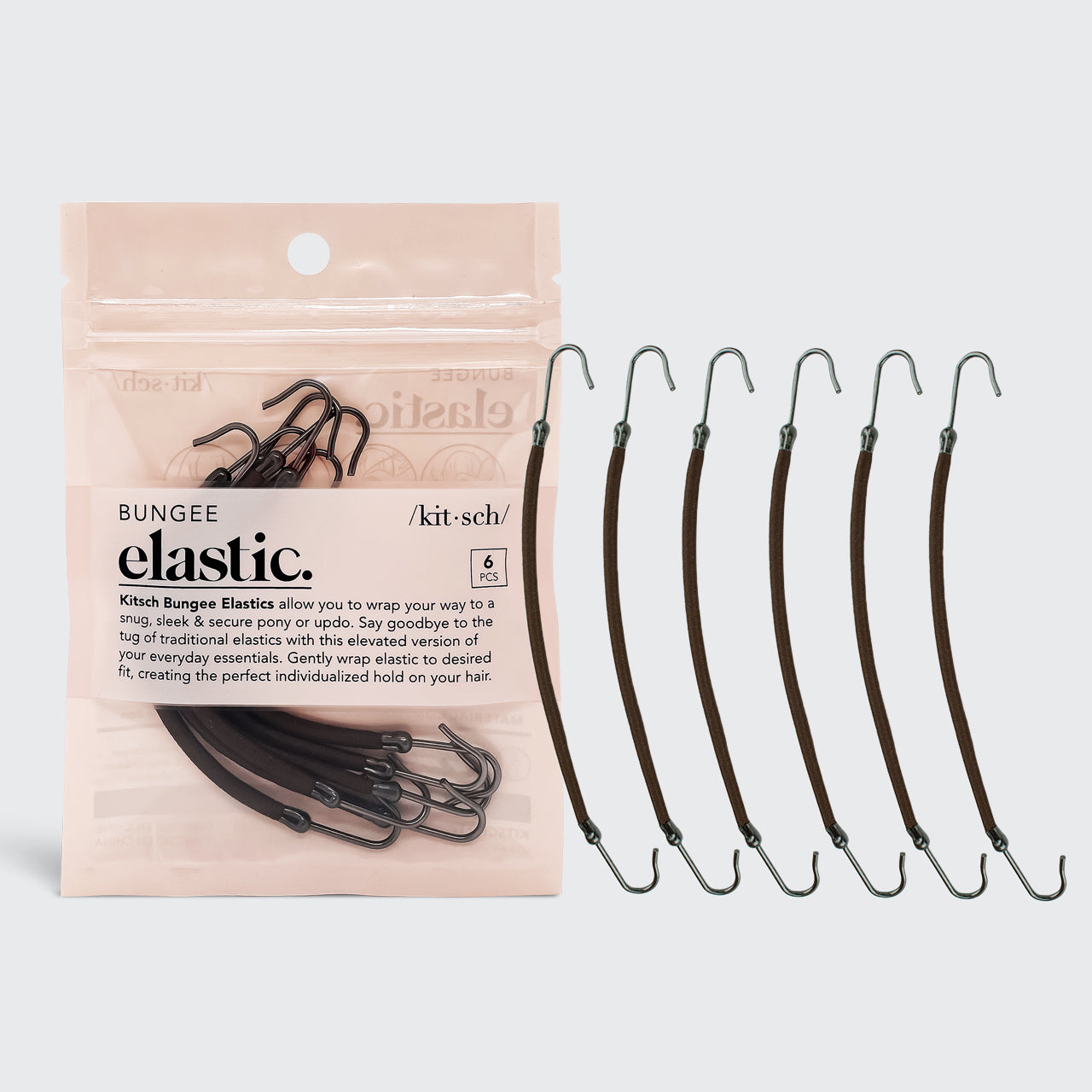 Bungee Elastics 6pc (Brown)