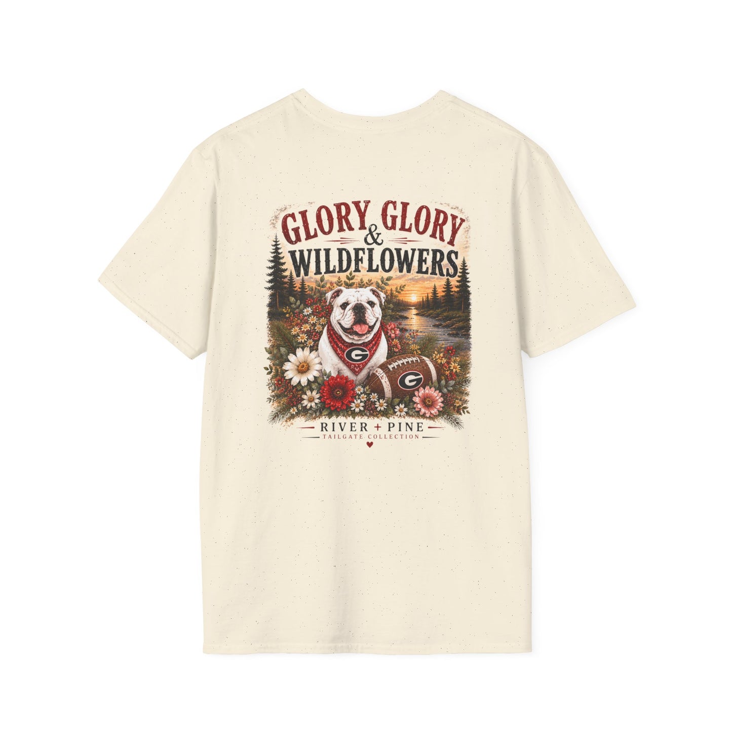 River + Pine - Glory, Glory & Wildflowers UGA Womens Tee