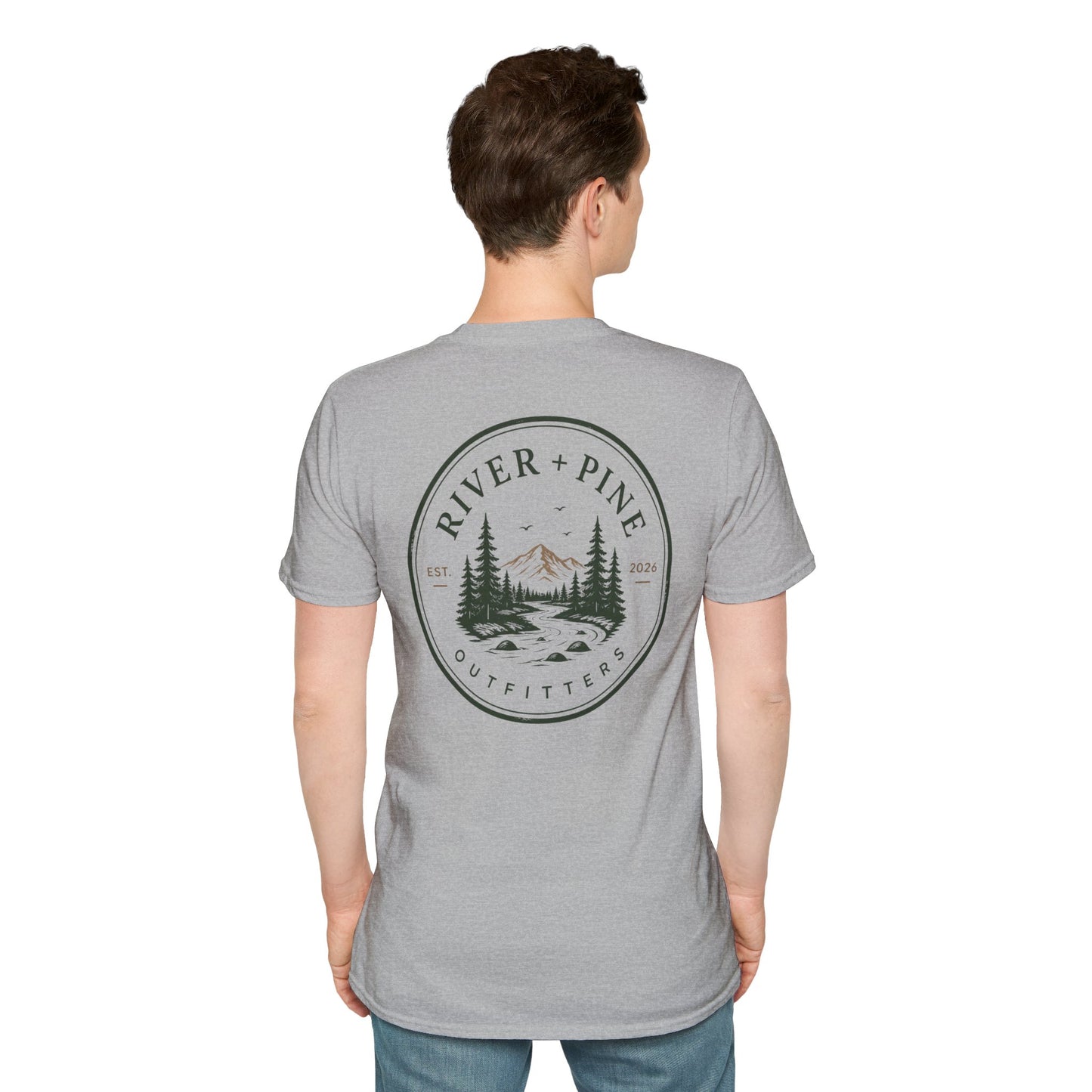 River + Pine Outfitters Graphic T-Shirt — Mountain & River Logo Tee