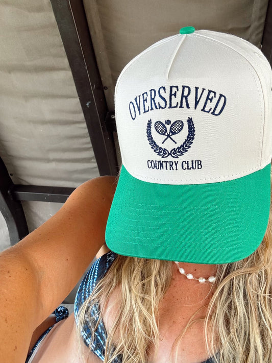 Overserved Country Club - Green Vintage Trucker Hat