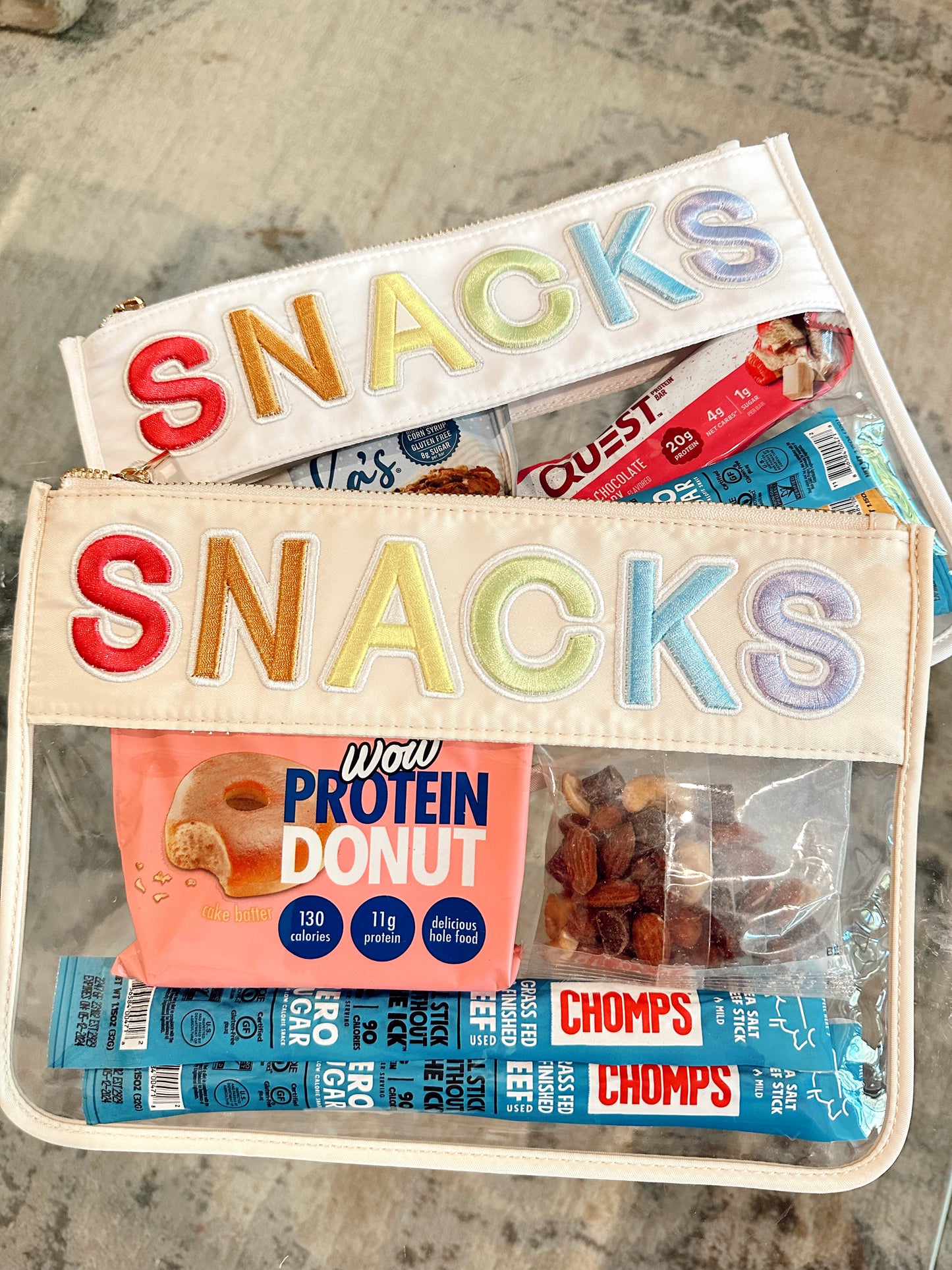 Snacks Clear Pouch