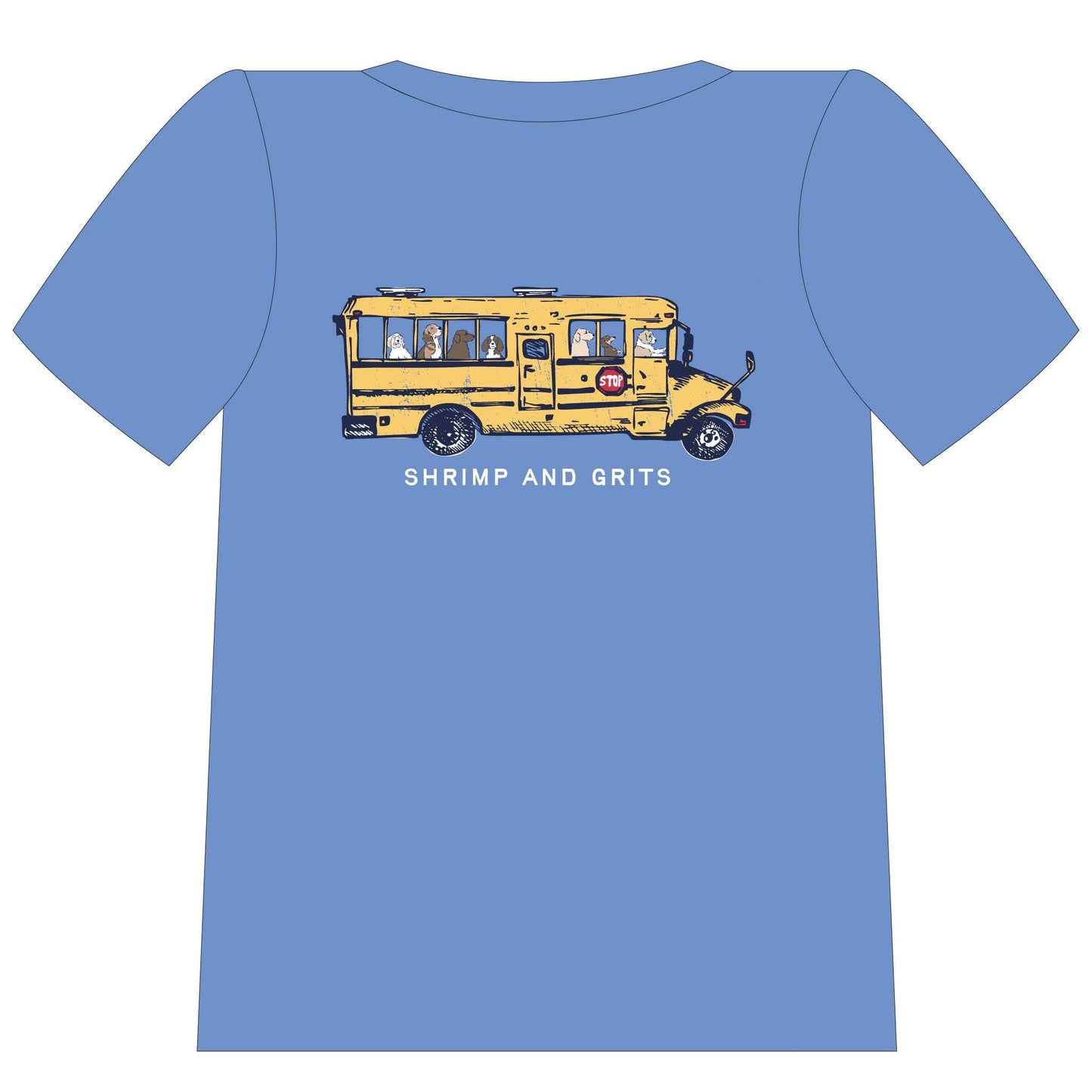 Shrimp and Grits Kids - Graphic Tee - Paws on the Bus