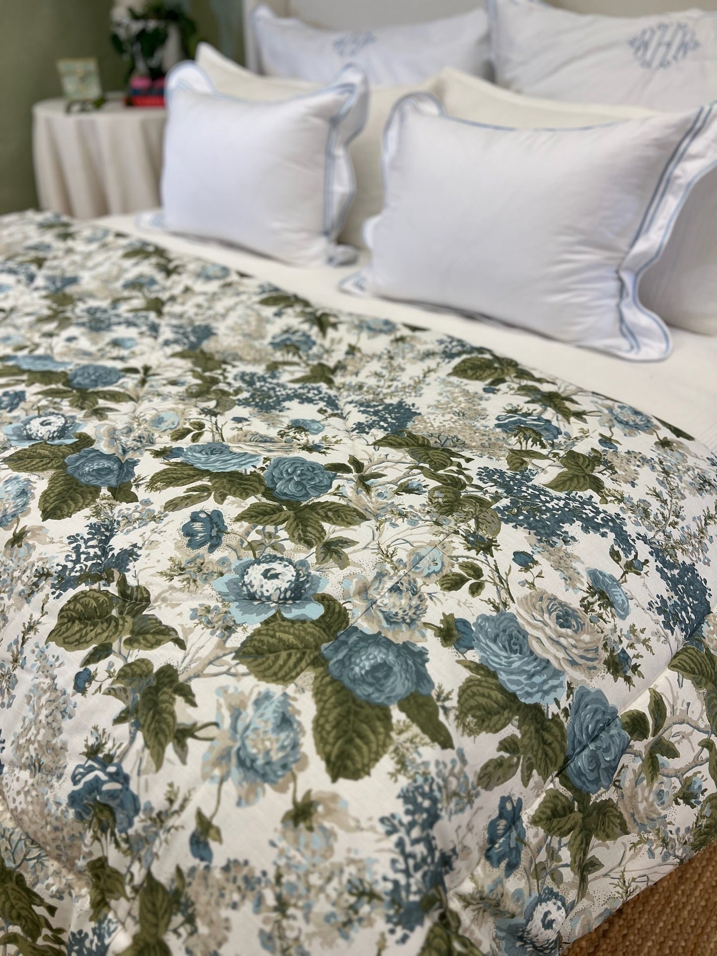 Georgia in Blue & Green Comforter