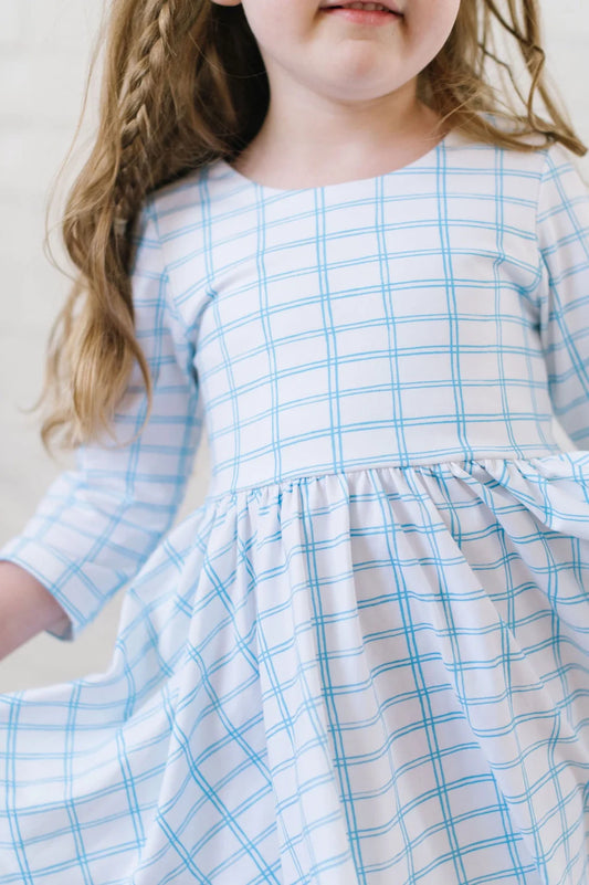 Emile Dress in Blue Picnic 