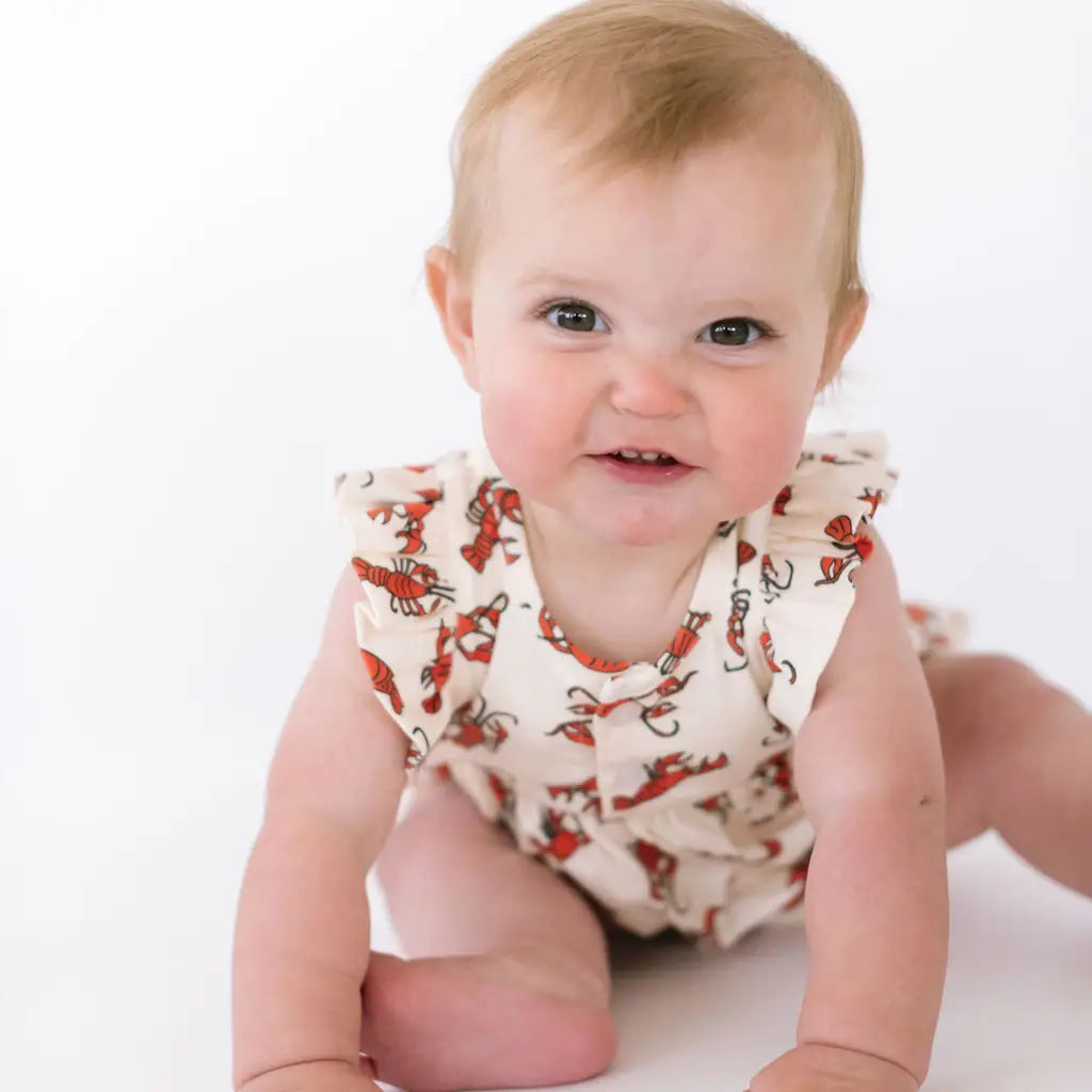 Betsy Romper in Crawfish