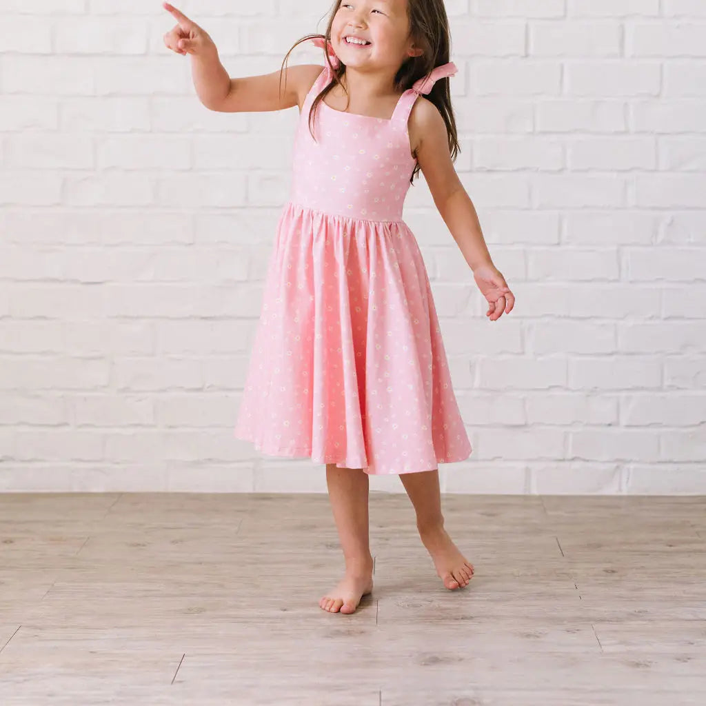 Valerie Dress in Pink Petals 