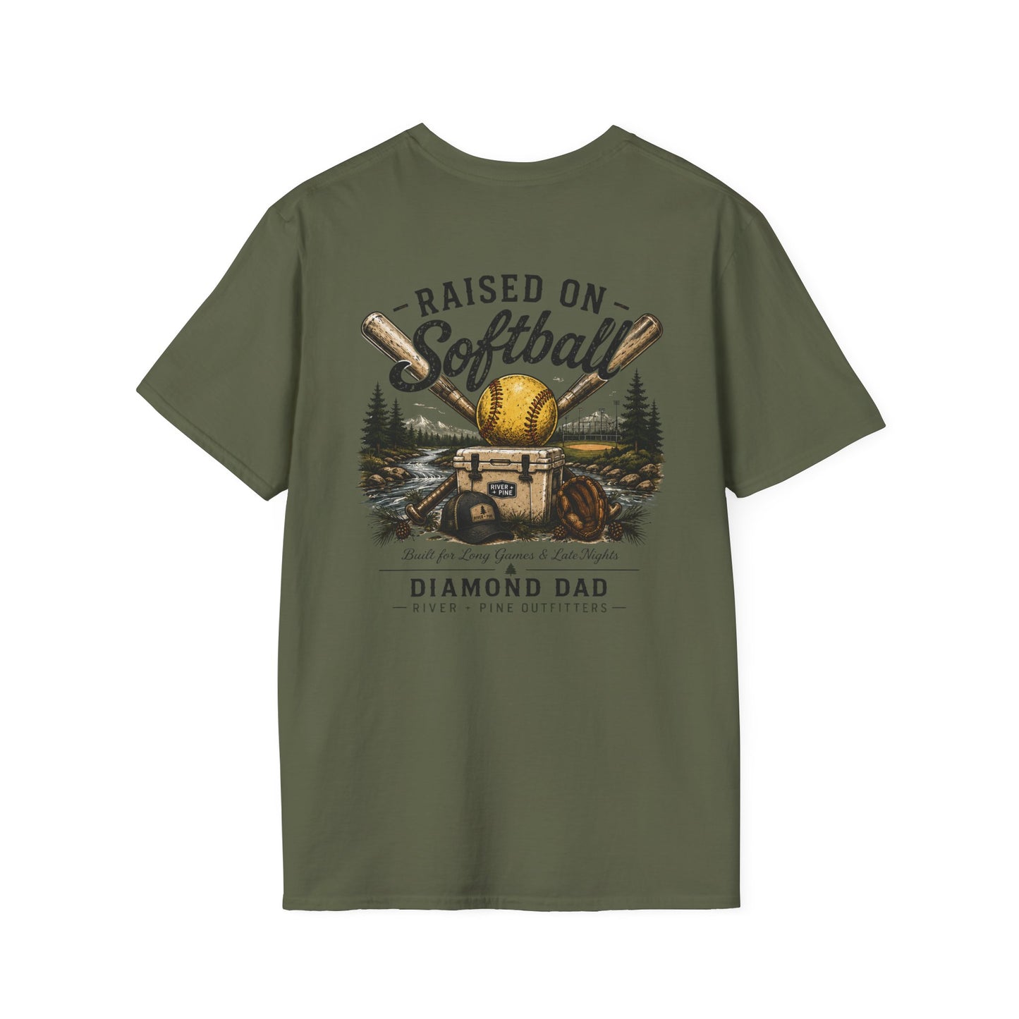 River + Pine - Diamond Dad Tee - Cooler Bats, & Softballs