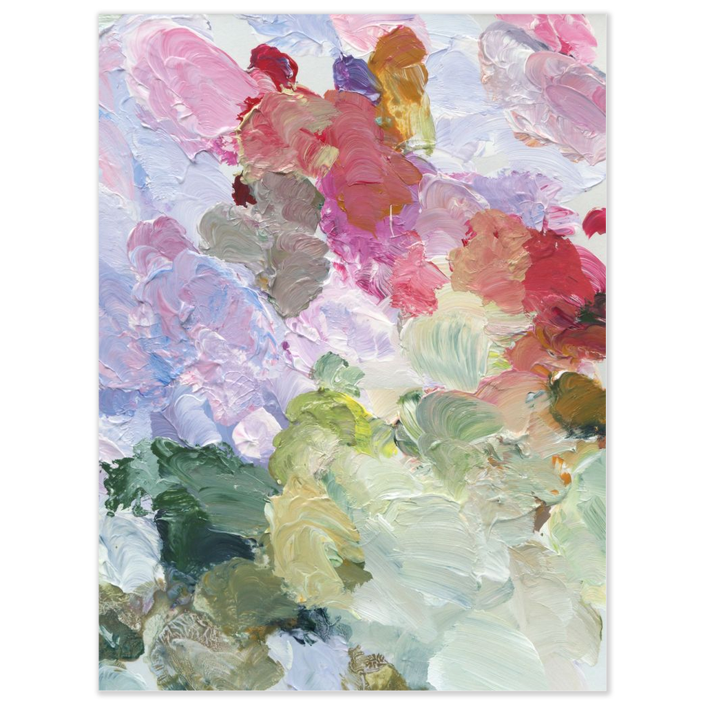 Sorrell paint palette, a fine art print on paper