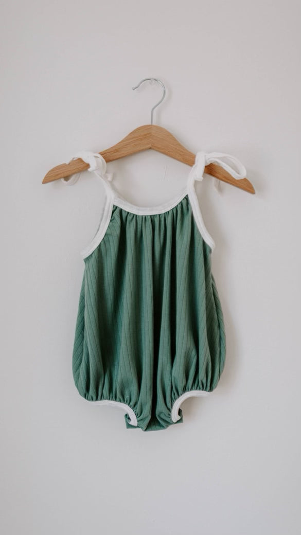 Vintage Teal | Bubble Romper