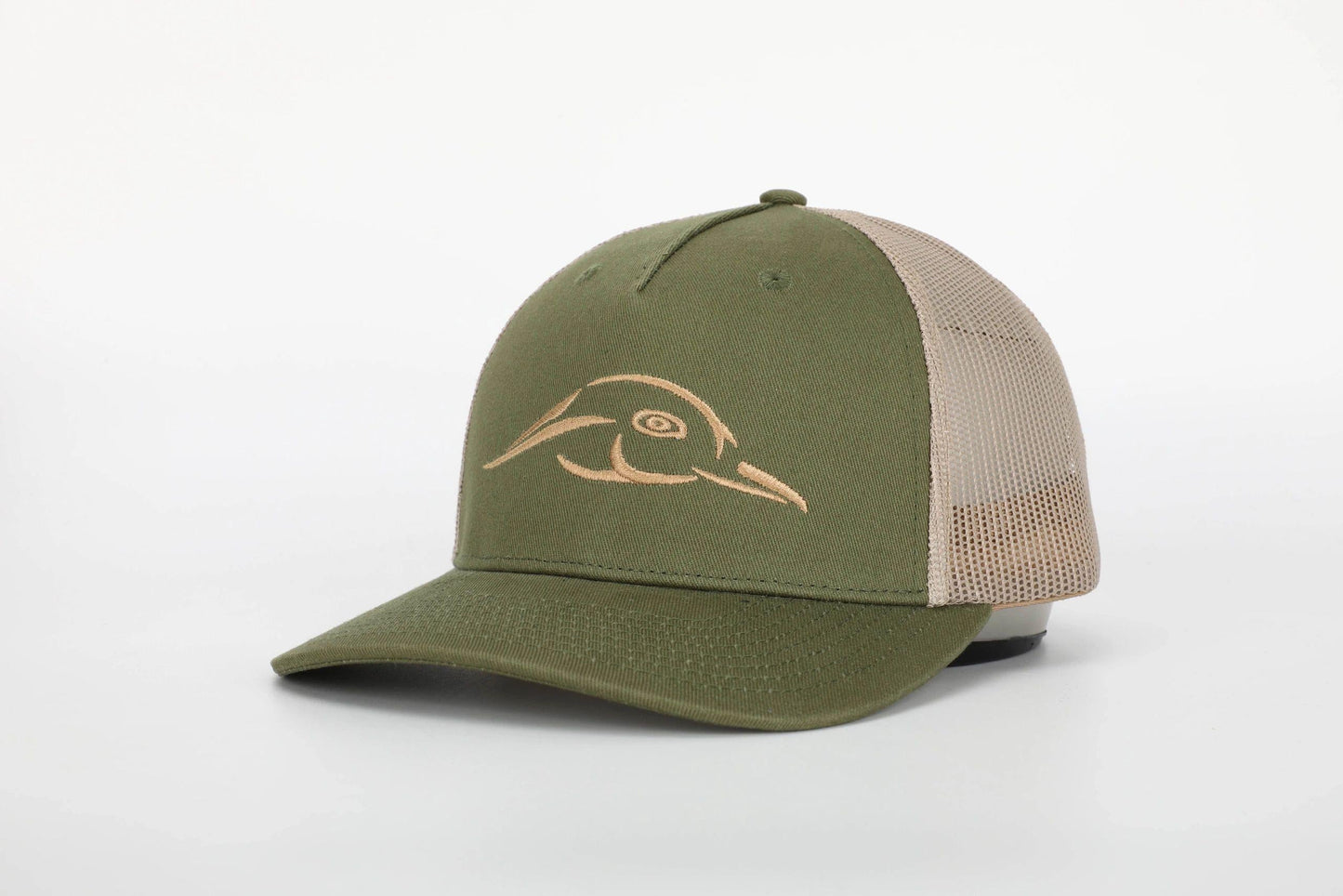 Army Olive - Khaki Mesh Back Five Panel