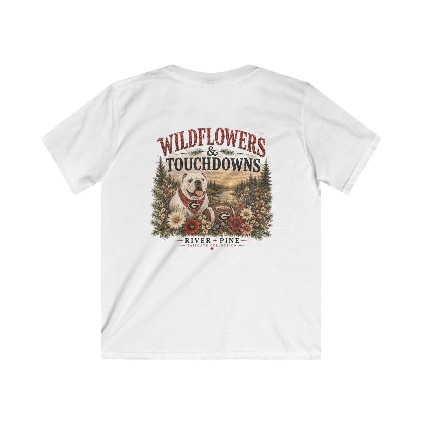 River + Pine Wildflowers & Touchdowns Youth Tee