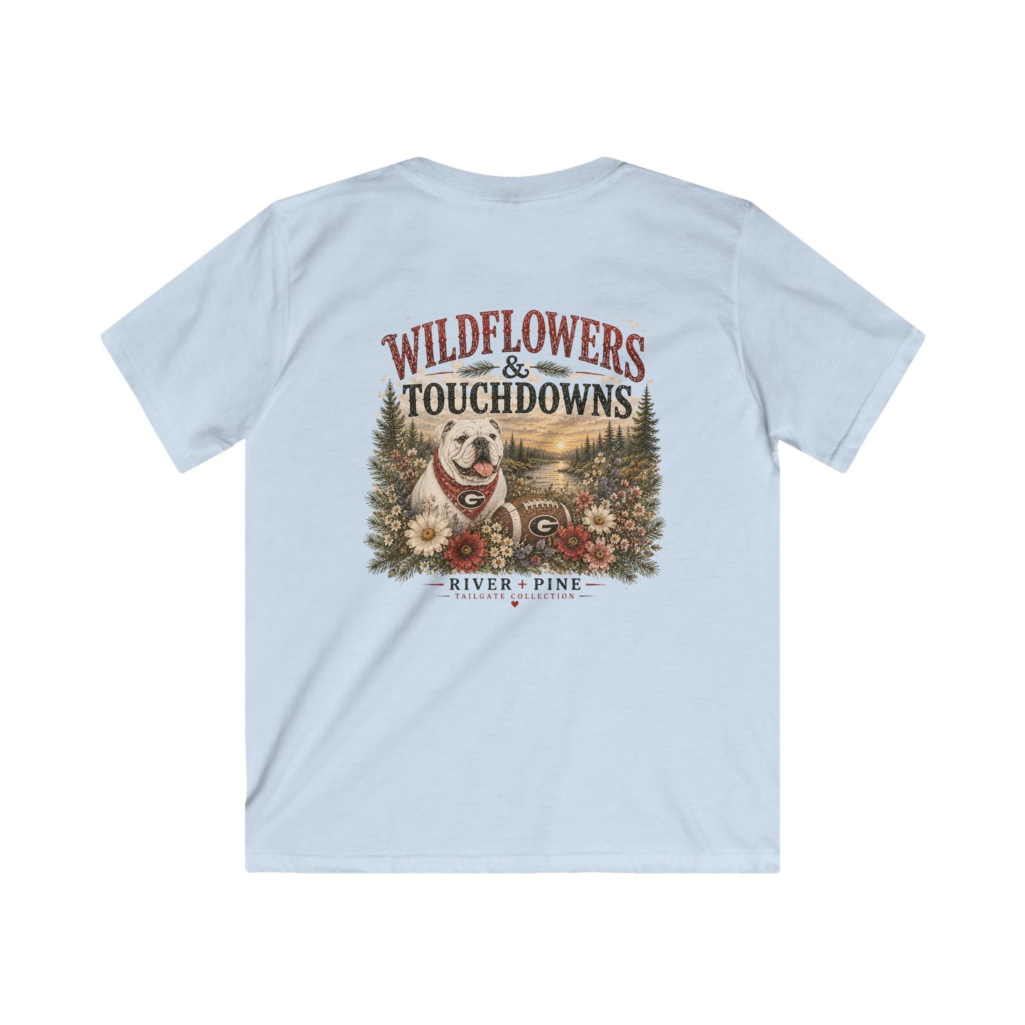 River + Pine Wildflowers & Touchdowns Youth Tee