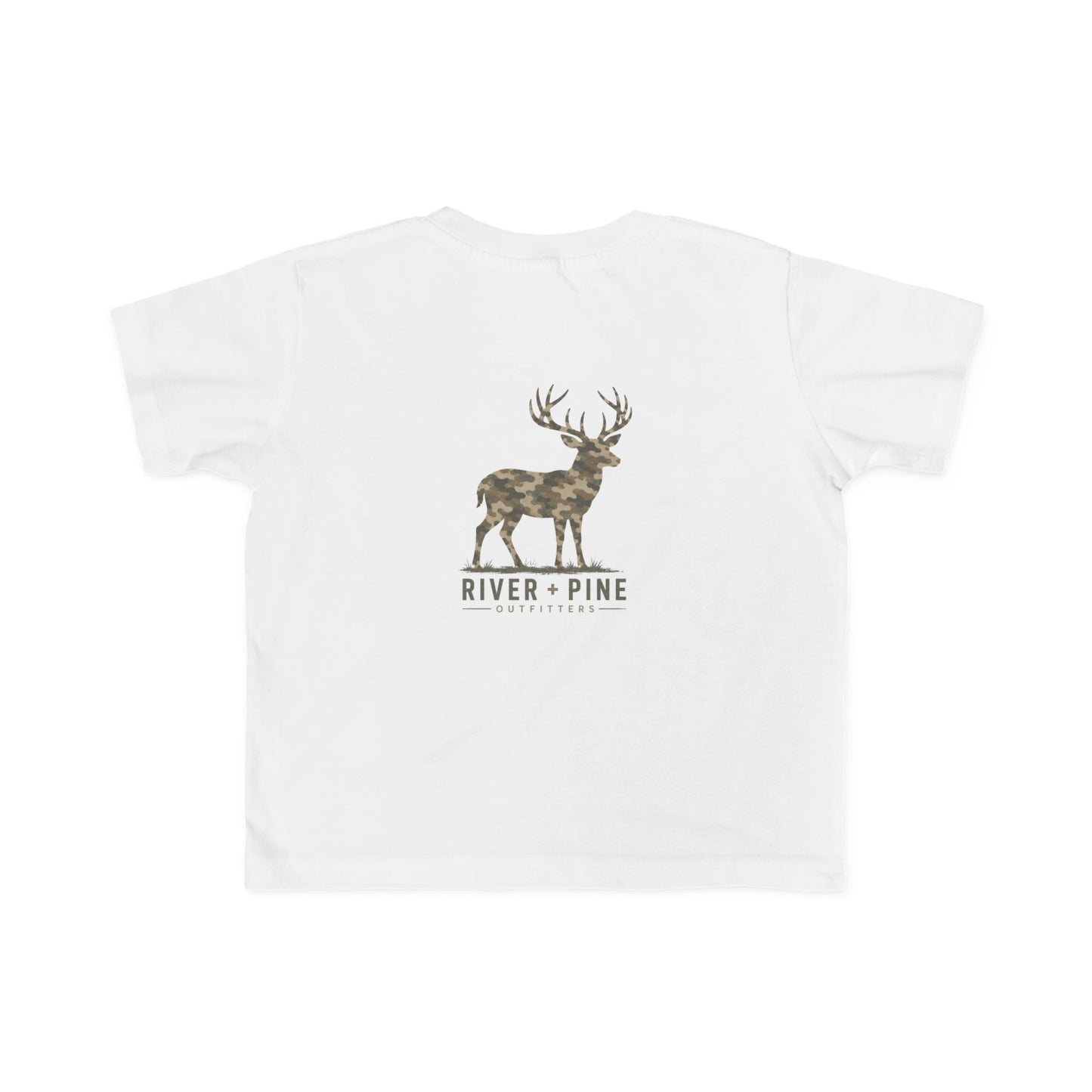 River & Pine Muted Modern Camouflage Buck Toddler Graphic Tee