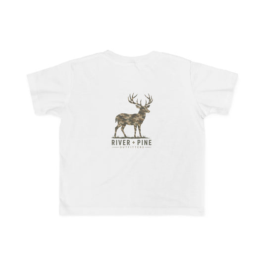 River & Pine Muted Modern Camouflage Buck Toddler Graphic Tee
