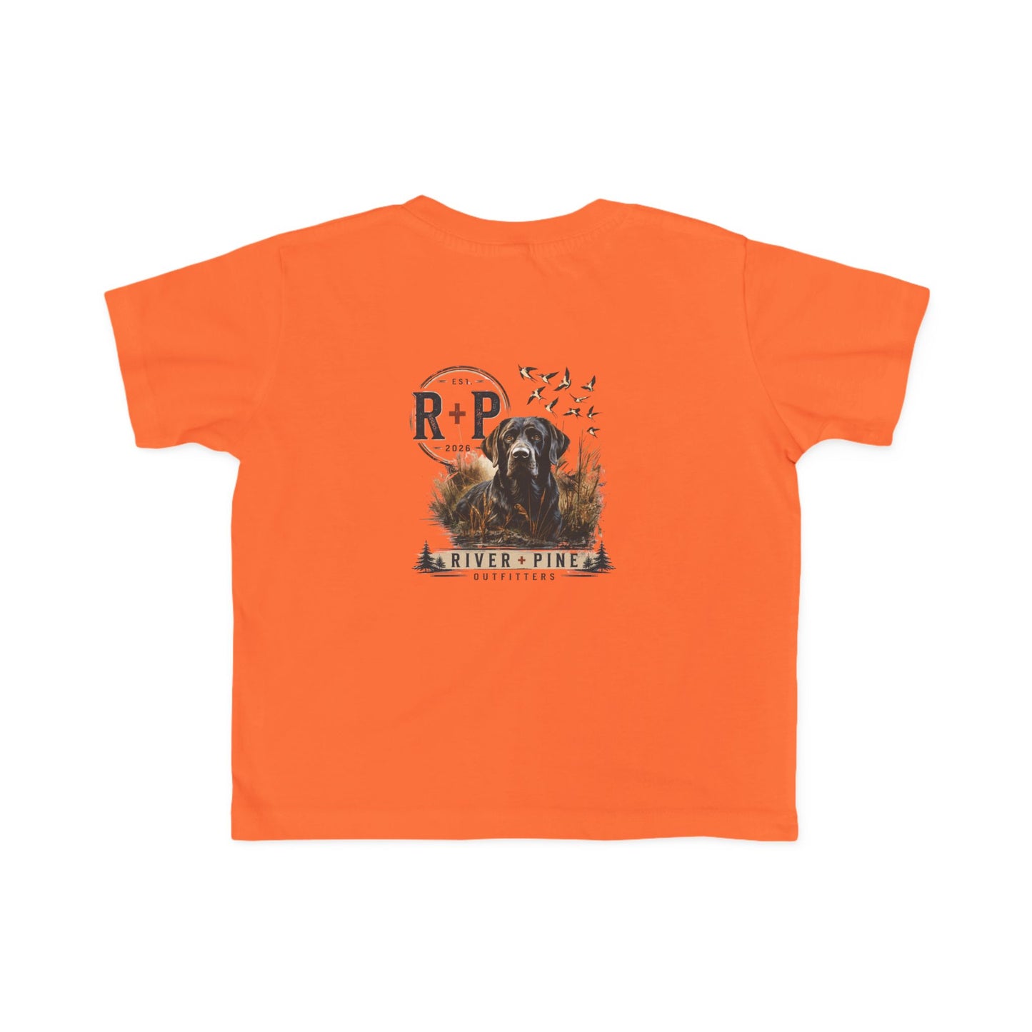 River & Pine Black Dog in Reeds Toddler Graphic Tee (R+P)
