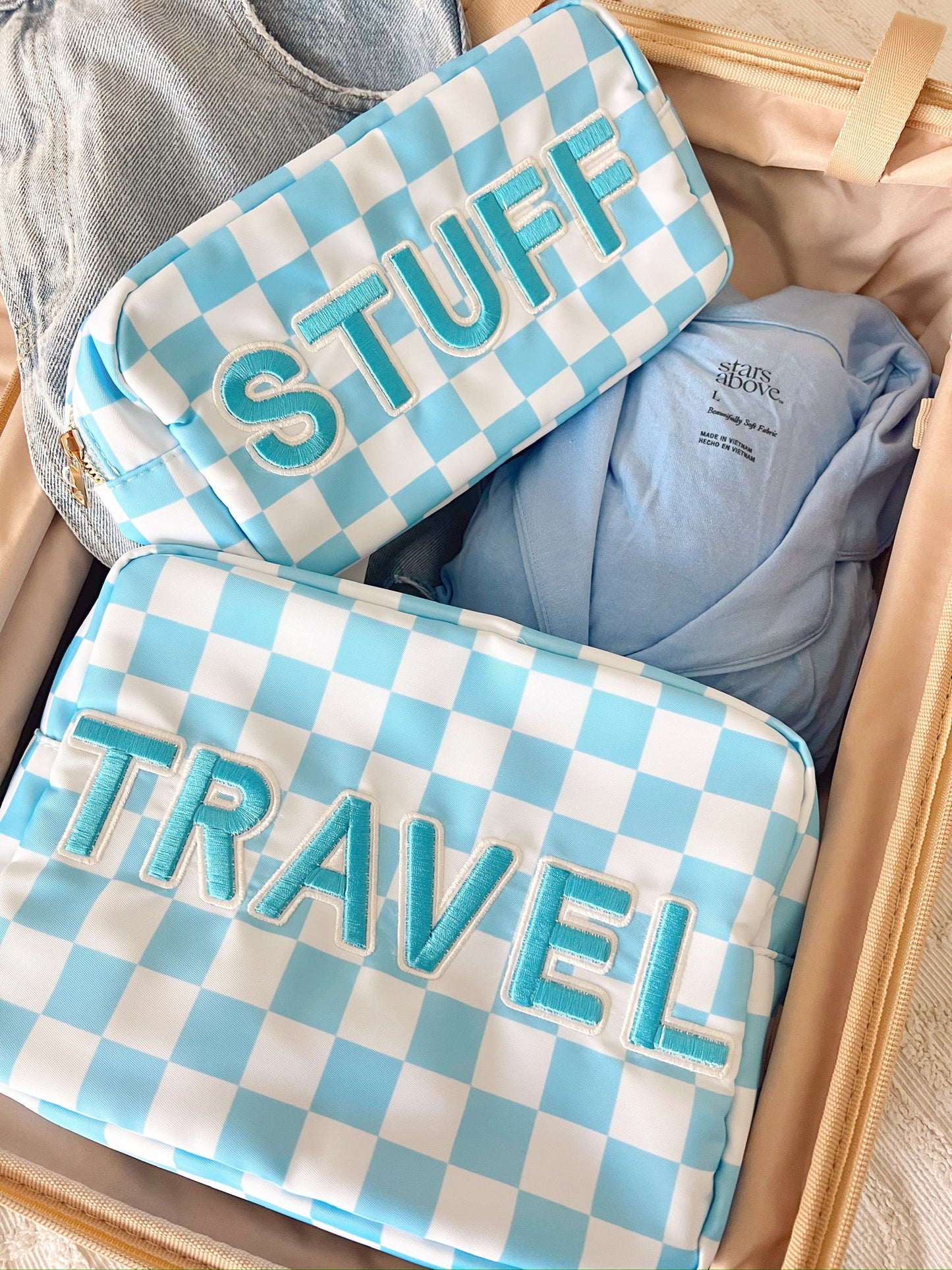 Travel XL - Blue Checkered