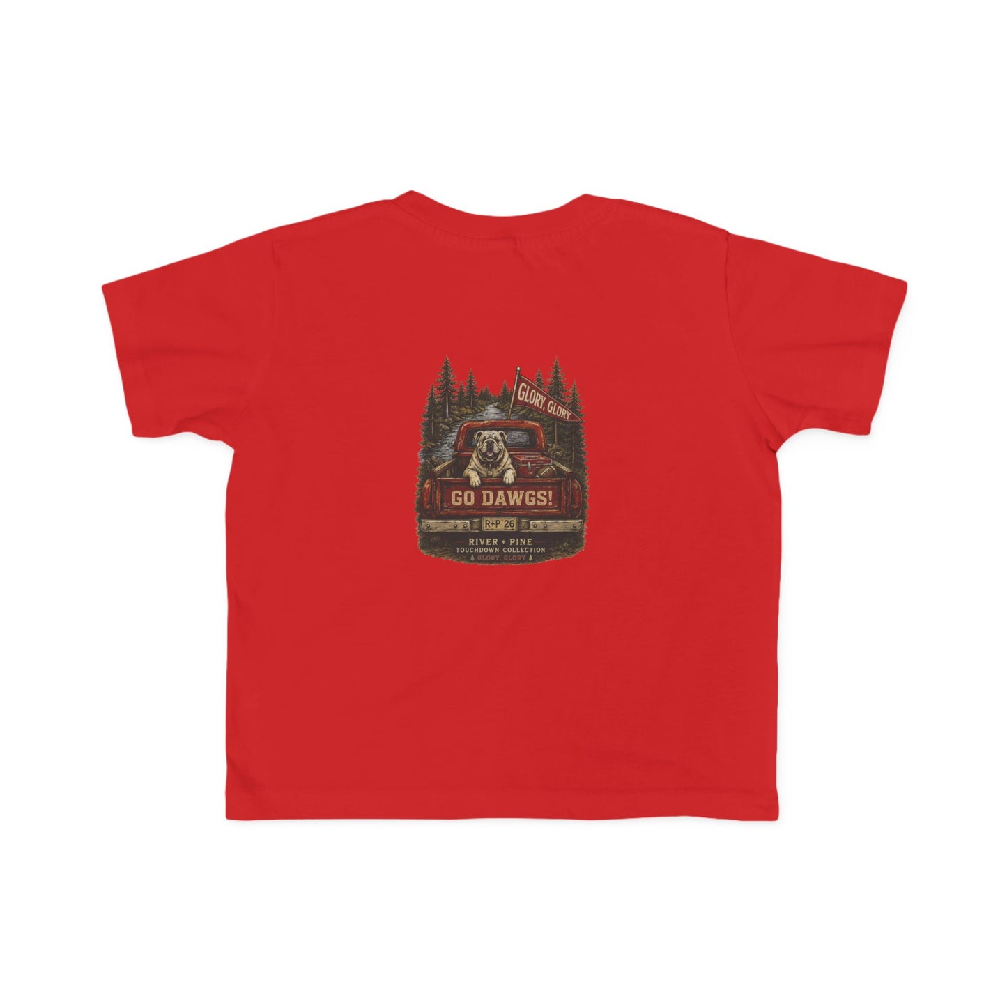 River + Pine Tailgate Collection - Go Dawgs! Toddler T‑Shirt