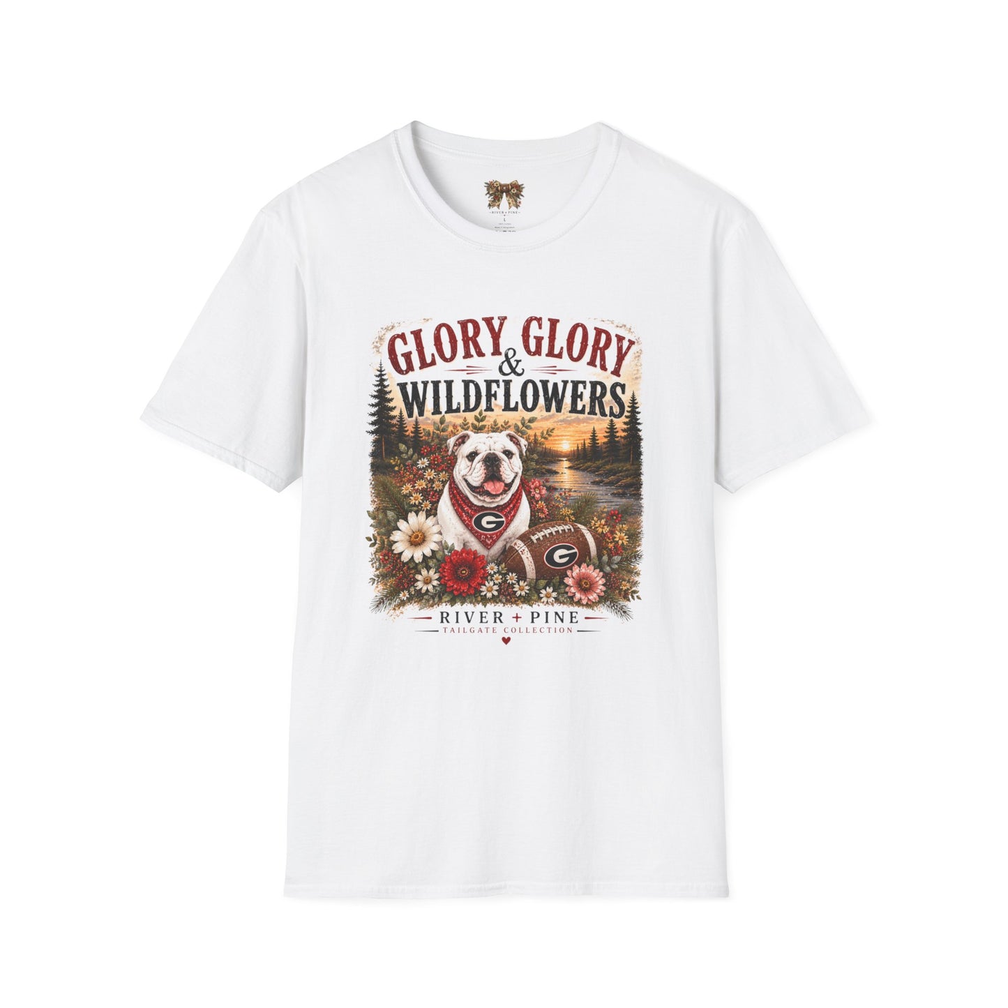 River + Pine - Glory Glory & Wildflowers T-Shirt — Front Graphic Only
