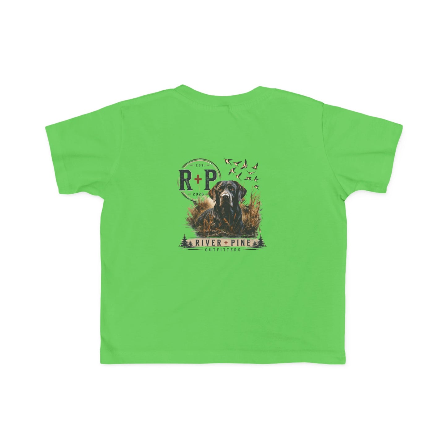 River & Pine Black Dog in Reeds Toddler Graphic Tee (R+P)