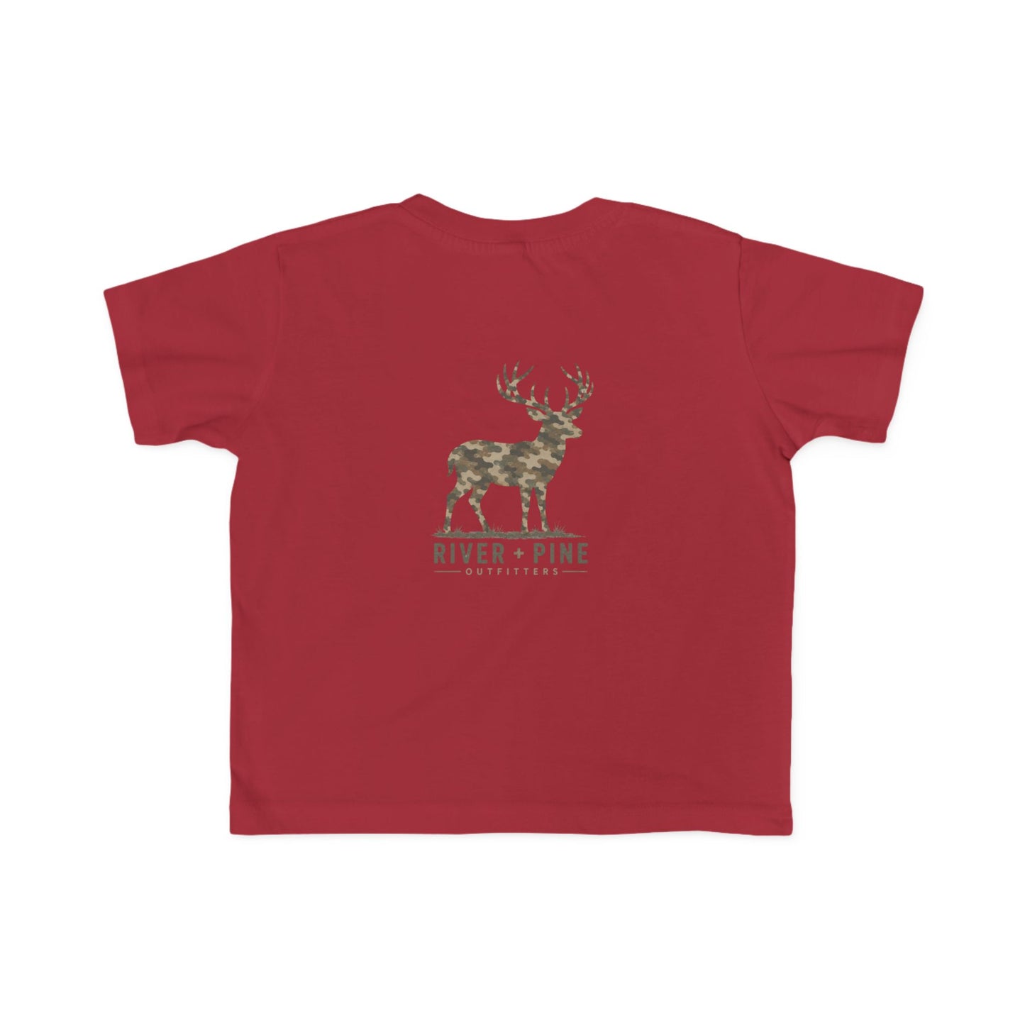 River & Pine Muted Modern Camouflage Buck Toddler Graphic Tee