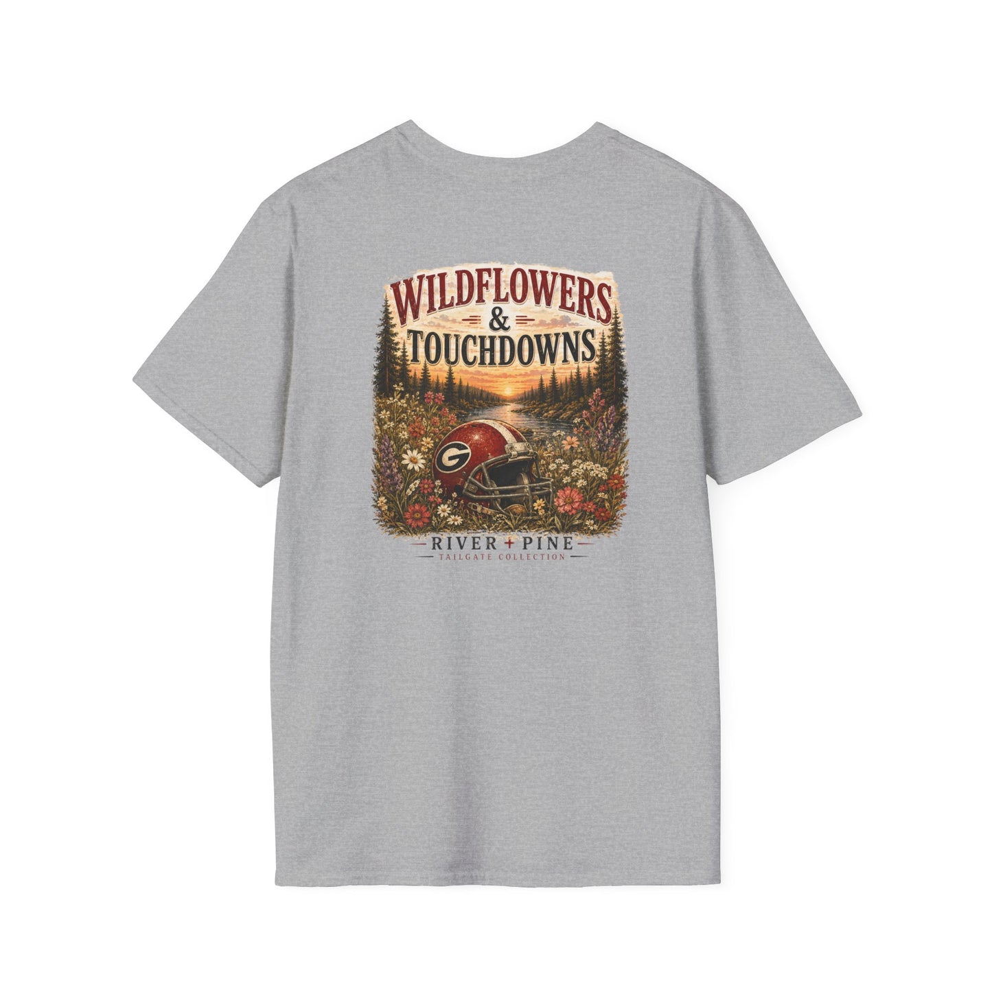 River + Pine - Womens UGA Wildflowers & Touchdowns Tee