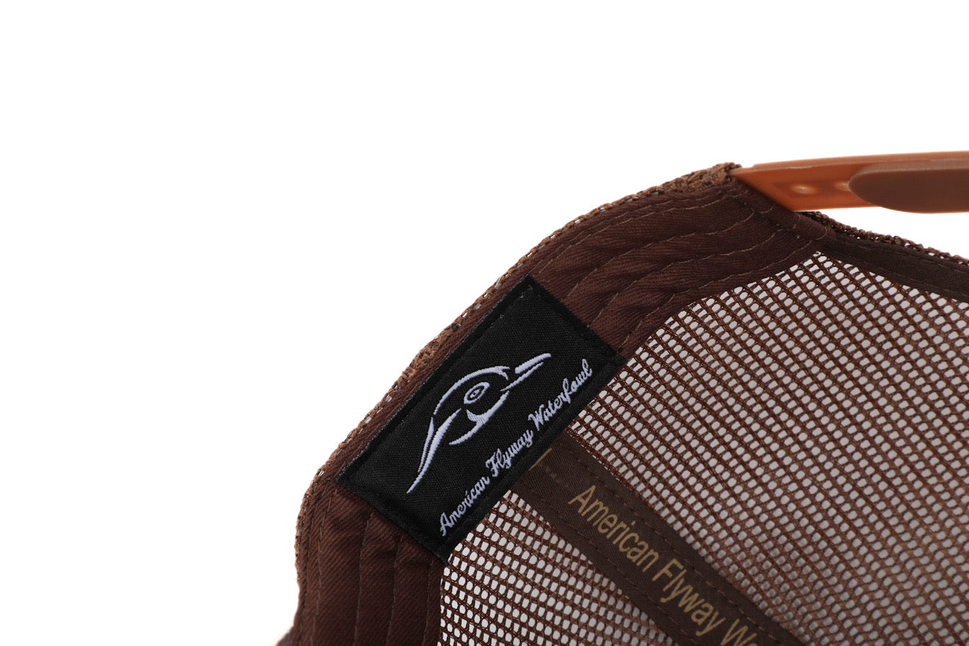 Deer 7 Panel Brown Old School AFW Style w- 3 D Puff and Brown Mesh