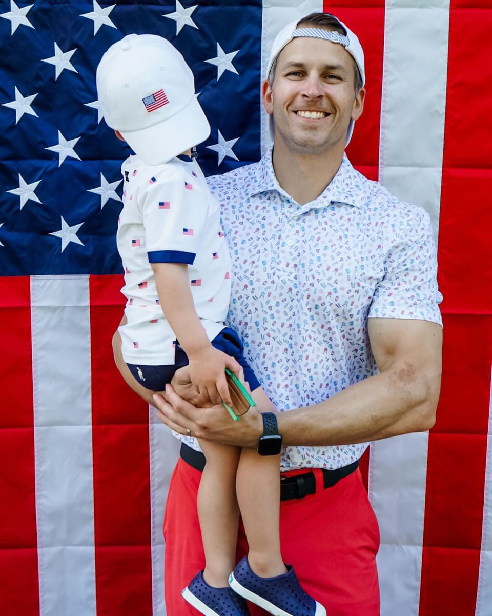 American Flag Baseball Hat (Boys)