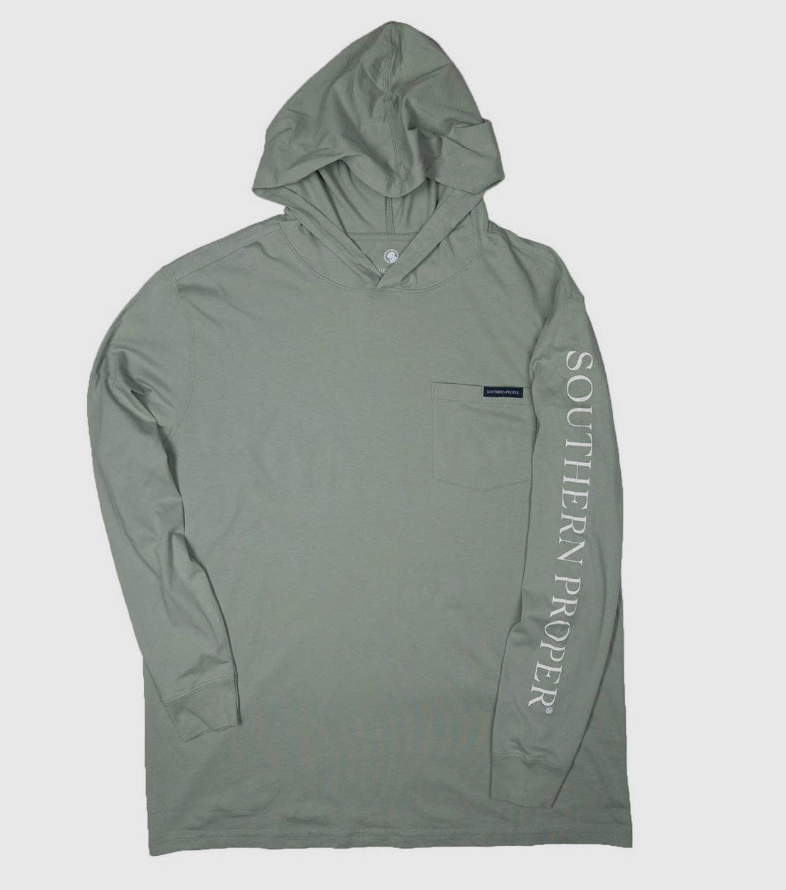 Hoodie Tee : Marine Sage